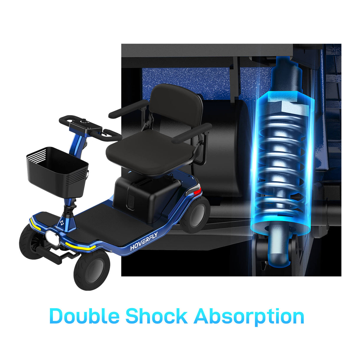 Hoverfly T5 FDA-cleared Electric 4-Wheel Premium Mobility Scooter ((👻Halloween Sale))