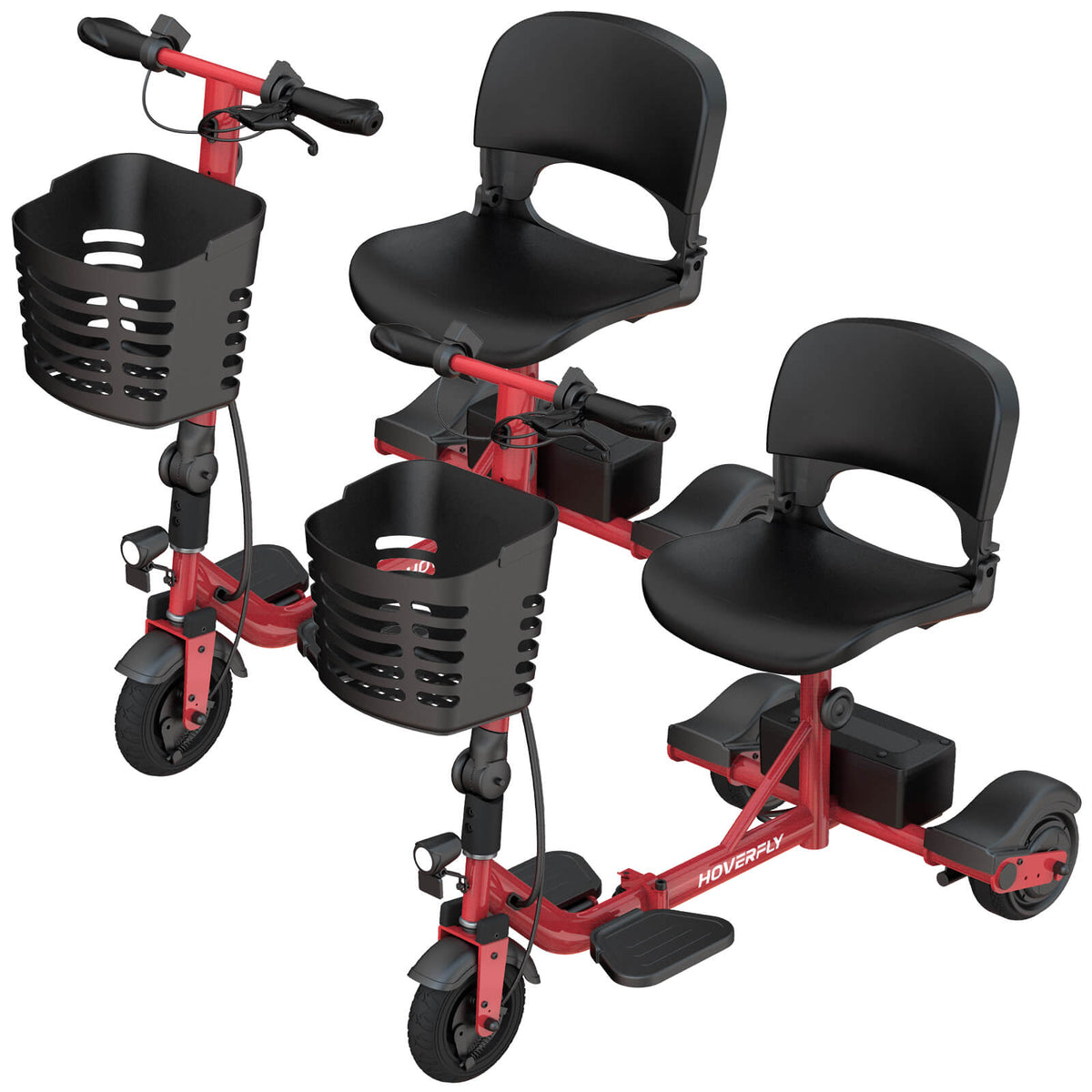 2-Pack Hoverfly T3 Foldable Mobility Scooters - Perfect for Faimily (🔥Limited Time Discount)
