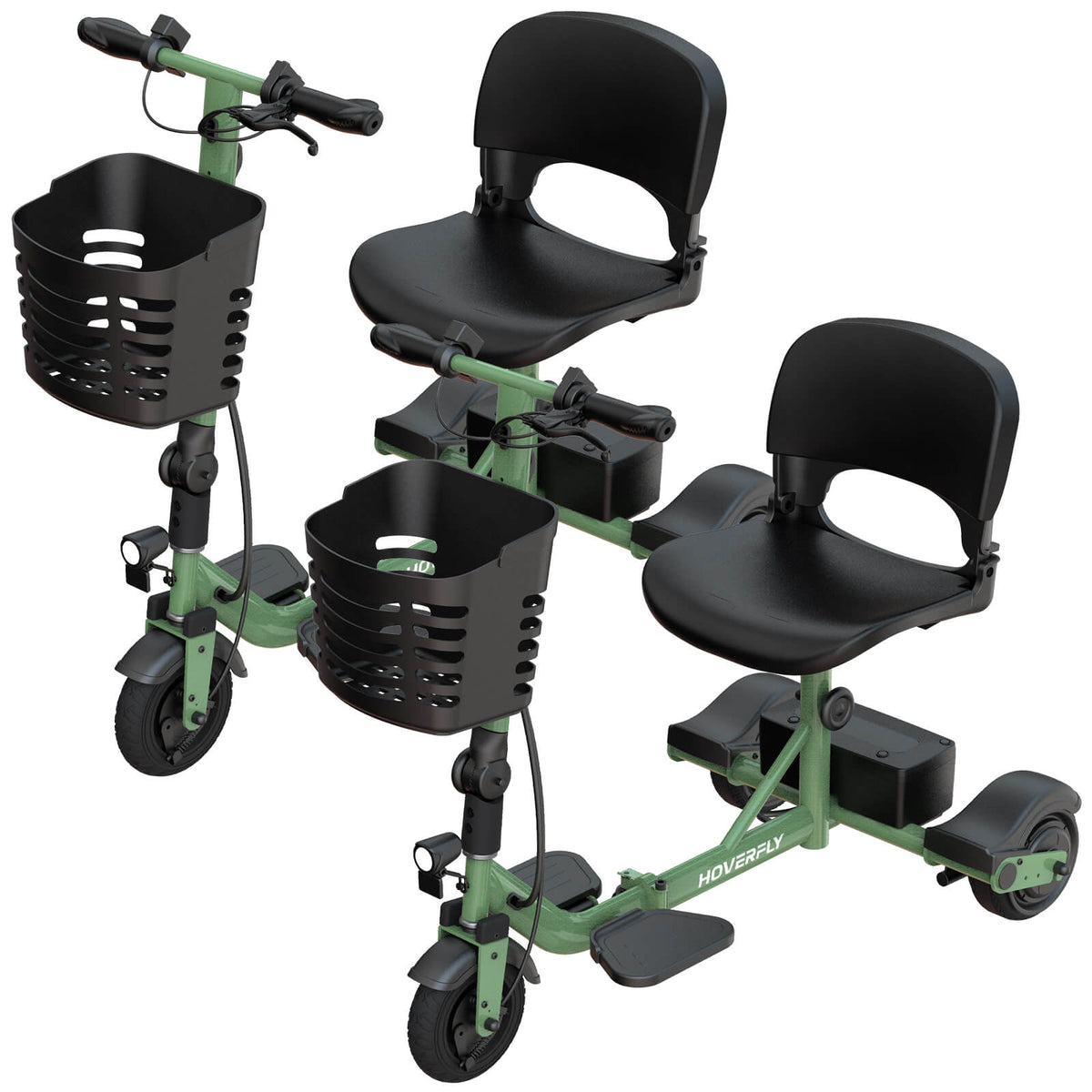 2-Pack Hoverfly T3 Foldable Mobility Scooters - Perfect for Faimily (🔥Limited Time Discount)
