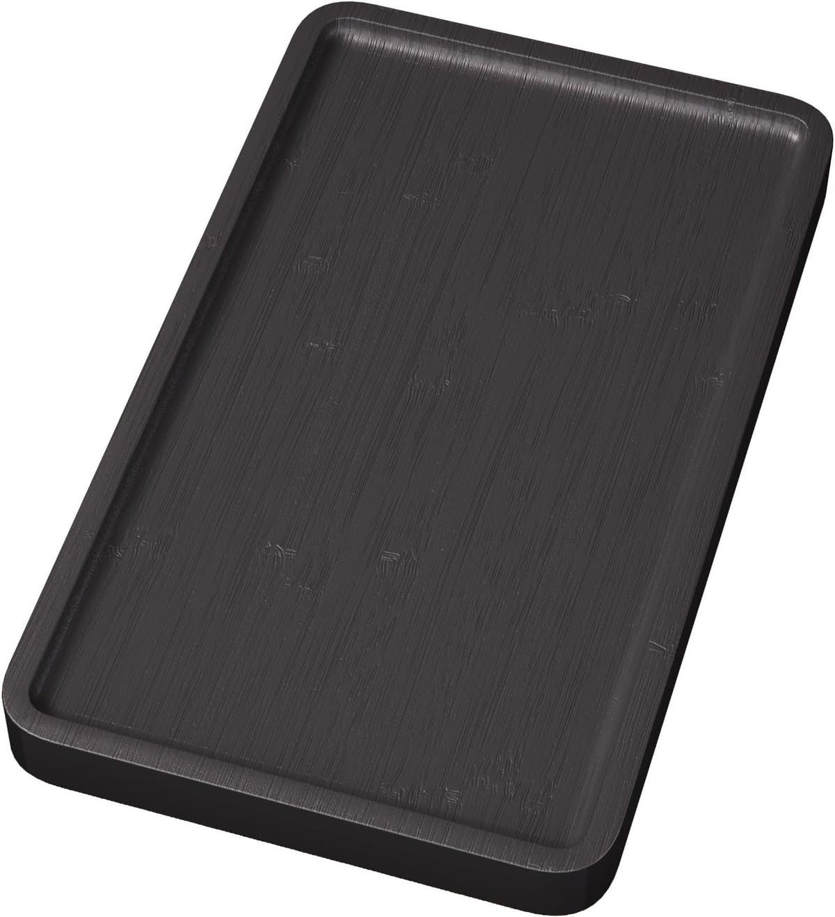 Bamboo Serving Tray,9.8x5.9 Inch Decorative Trays Platter for Coffee Table,Living Room,Bar,Party,Mini Charcuterie Boards Cheese Board,Home Decor(Black)