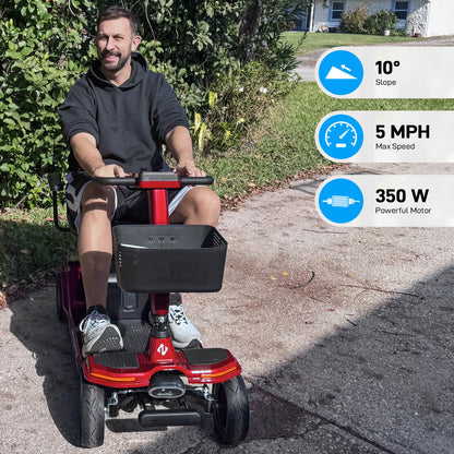 Hoverfly T5 FDA-cleared Electric 4-Wheel Premium Mobility Scooter ((👻Halloween Sale))