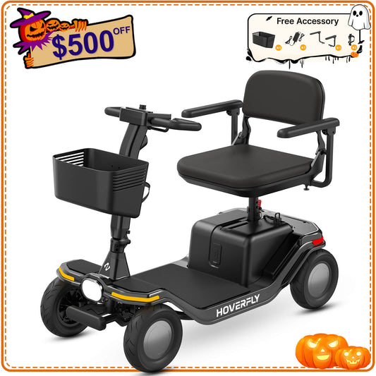 Hoverfly T5 FDA-cleared Electric 4-Wheel Premium Mobility Scooter ((👻Halloween Sale))