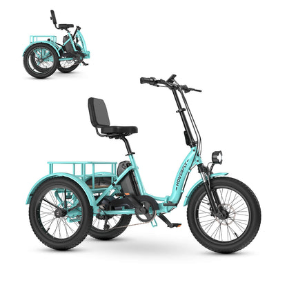Hoverfly® ET1 Folding Electric Trike 15.5mph | 61 Miles Max Range ((👻Halloween Sale))