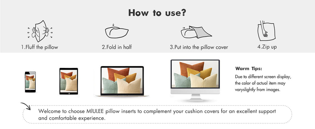 MIULEE Teal Orange Decorative Throw Pillow Covers 18x18 Inch Set of 4 Boho Corduroy Striped Cushion Cases Modern Farmhouse Patchwork Pillow Cases for Couch Sofa Bedroom Home Decor