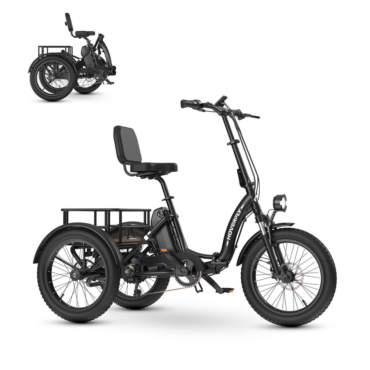 Hoverfly® ET1 Folding Electric Trike 15.5mph | 61 Miles Max Range ((👻Halloween Sale))