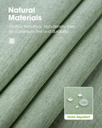 Rectangle Linen Tablecloth Waterproof & Stain Resistant, Wrinkle-Free Table Cloth Adds Elegance and Protection, Ideal for Dining, Party, Wedding and Outdoor, 52 x 70 Inch, Sage Green
