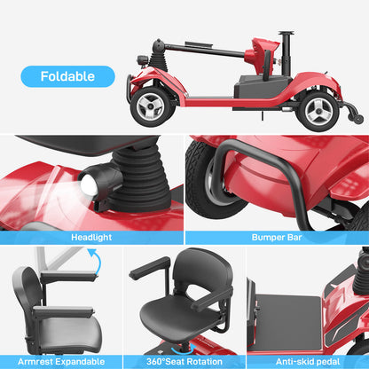 Hoverfly T4 Electric 4-wheel Mobility Scooter ((👻Halloween Sale))