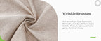 Textured Polyester Tablecloth Rectangle 52x70 Waterproof Spill-Proof Wipeable Table Cloth Wrinkle Free Dining Table Cover for Birthday Farmhouse Spring Tablecloths Up to 36‘'X54''